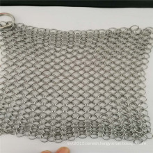 Food grade 304 stainless steel chainmail scrubber cleaner